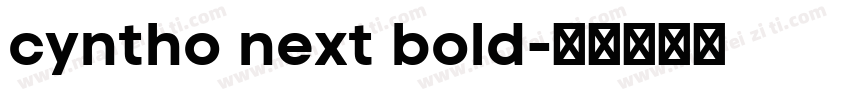 cyntho next bold字体转换